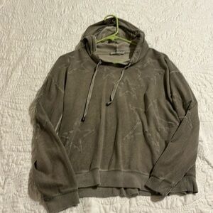 Grey & gray medium hoodie w stars